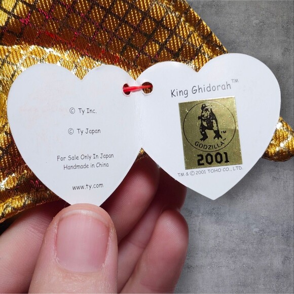 Ty Japan Exclusive King Ghidorah 2001 Godzilla Plush MWMT Toho Tag Protected - Picture 11 of 13